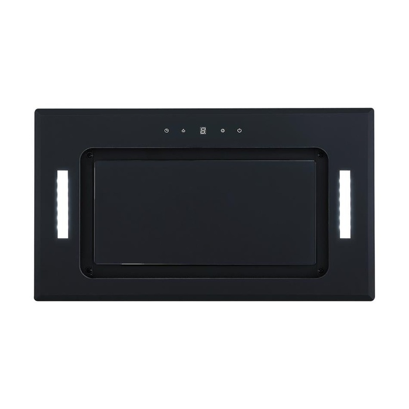 Parmco 52cm Integrated Rangehood Black Glass RT52G1000