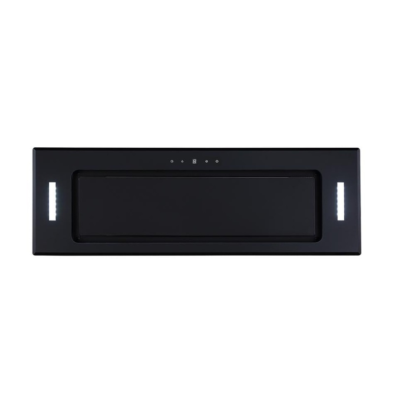 Parmco 900mm Integrated Turbo Pak Plus, Black Glass RT9G1000