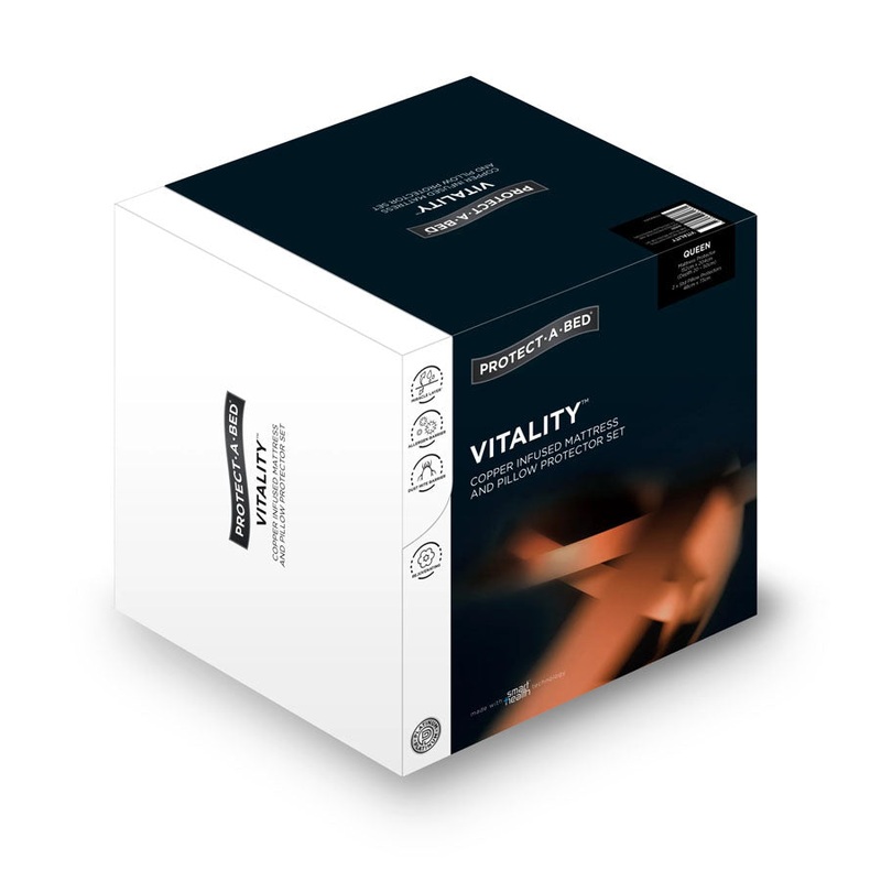Protect-A-Bed Vitality Copper Infused Mattress and Pillow Protector Set