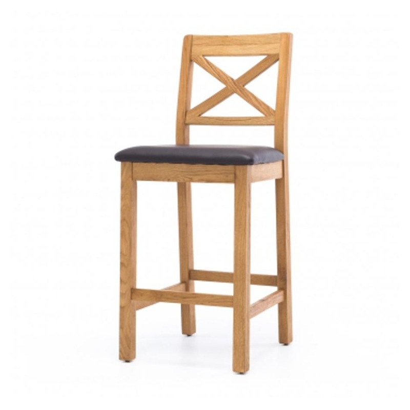 Salisbury Wood Oak Bar Stool