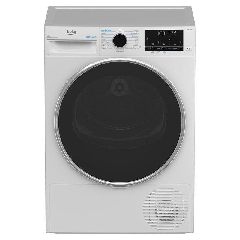 Beko 8 kg Heat Pump Dryer with Steam & Wifi BDPB802SW