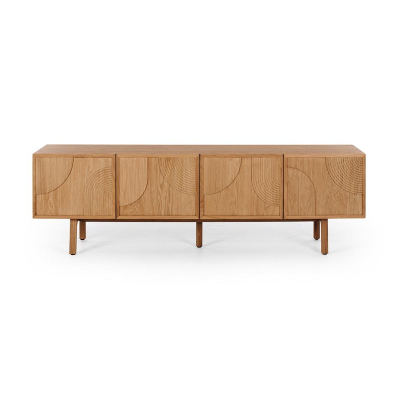 Furniture By Design ARC TV Stand (Natural Oak) PLARCTVN