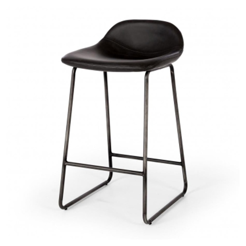 Haus Vintage Black Bar Stool