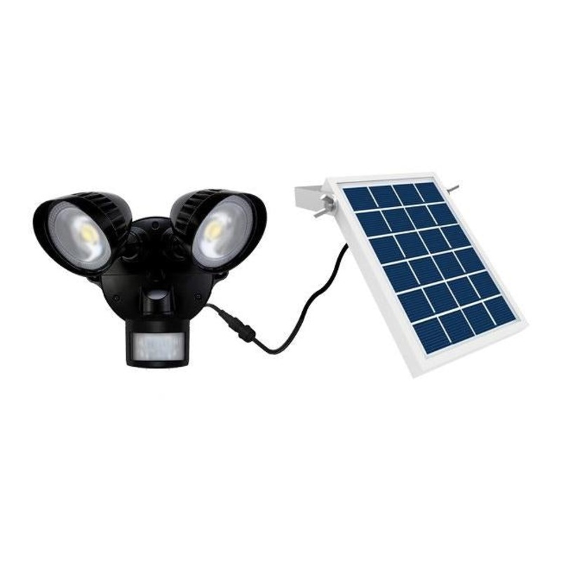 Housewatch 8W Twin 2X Spotlights With Motion Sensor & Solar Panel.