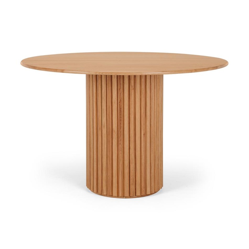 Rho Dining Table 120rd (Natural Oak) BRMOONTAB12O