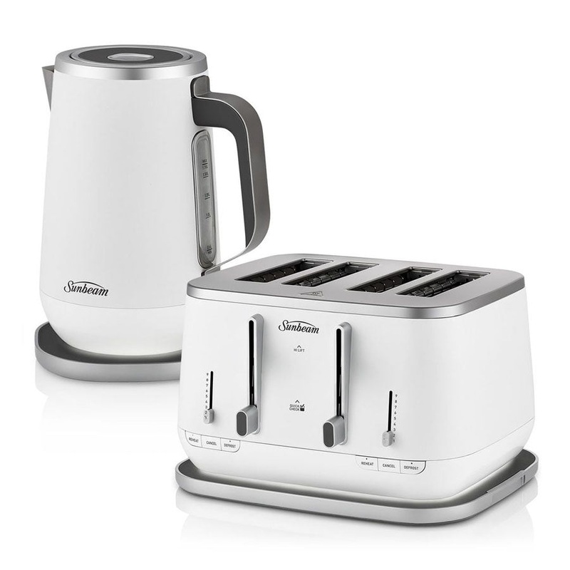 Sunbeam Kettle and Toaster Set Kyoto City White