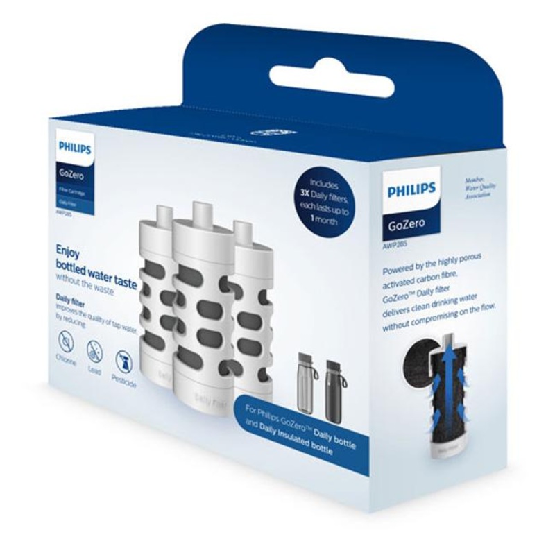 Philips Go Zero Daily Bottle Filter Cartridge 3 Pack