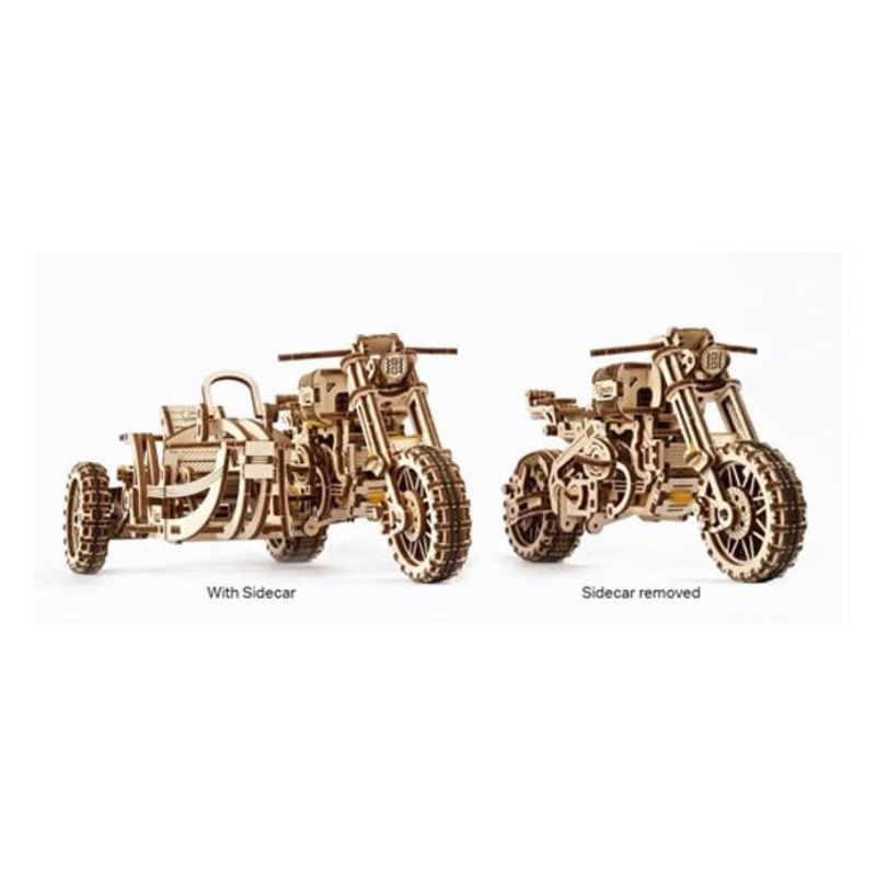 Ugears Scrambler Ugr10 Motor Bike With Sidecar