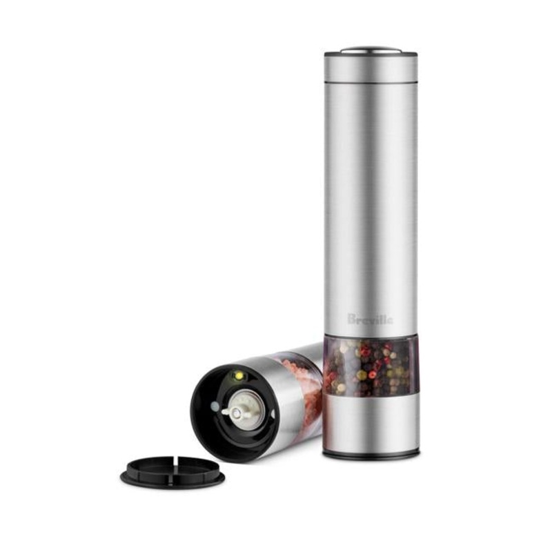 Breville the Salt & Pepper Mills Brushed Stainless Steel LSP200BSS