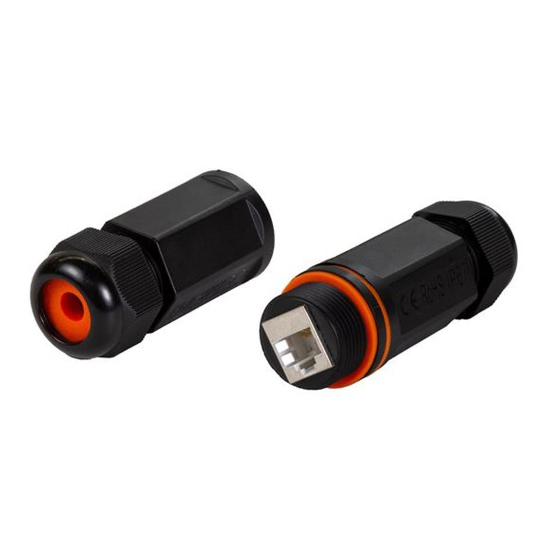 Dynamix Cat6/6A Waterproof In-Line Connector Coupler A-RJ45IP-C6AS