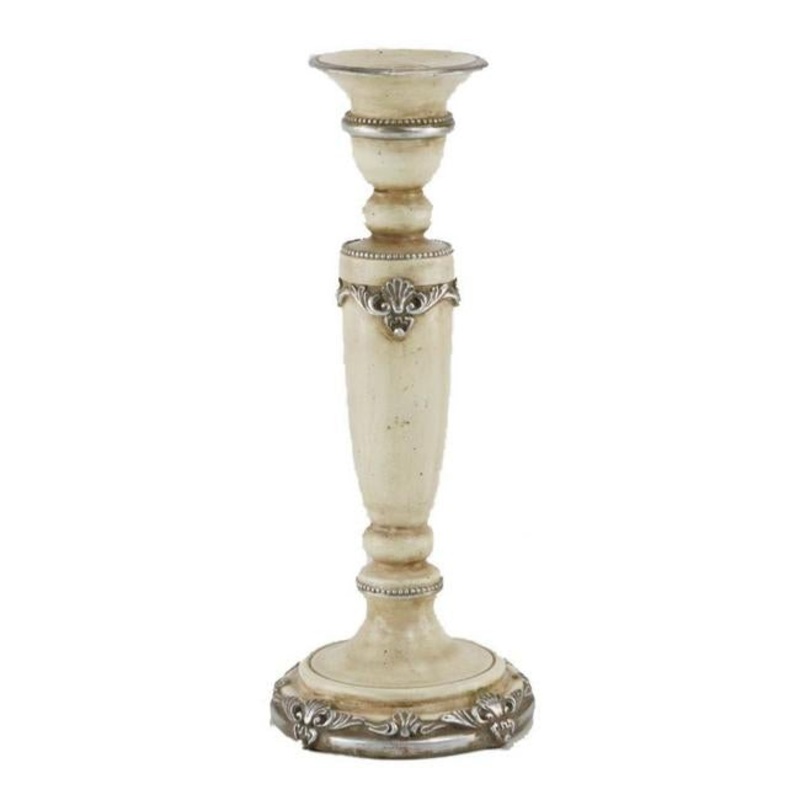Rembrandt Antiqued Cream Candle Holder KI4126