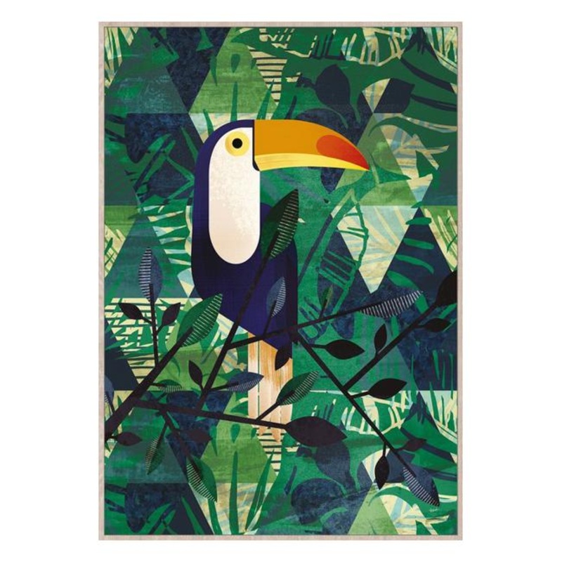 Rembrandt Framed Canvas Art - Toucan HK9021