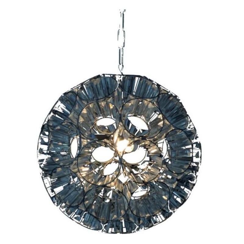 Rembrandt Glass Orb Pendant - Sliver Antique CI5006