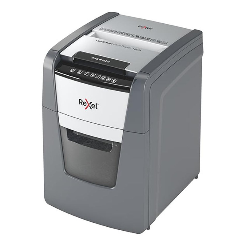 Rexel Optimum Autofeed Shredder 100M Micro Cut 2020100MAU