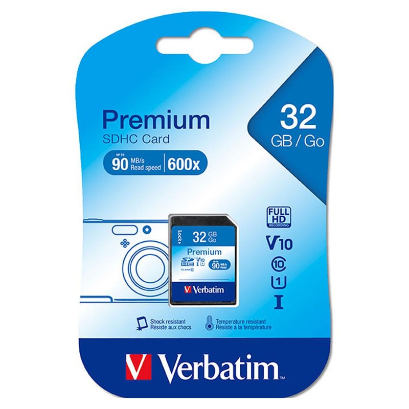 Verbatim Sdhc Card 32Gb Class 10 43963