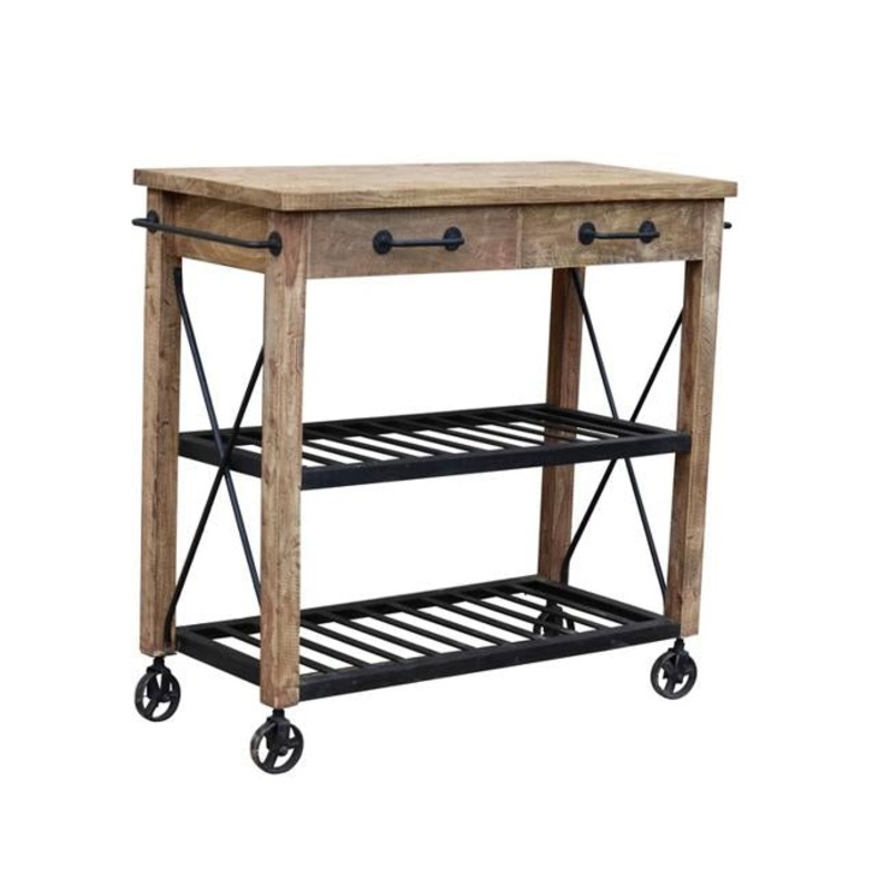Rembrandt Mango Wood Kitchen Island KC1221