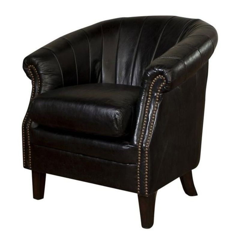 Rembrandt Roosevelt Leather Tub Arm Chair AF2043