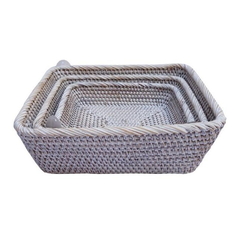 Rembrandt Set Of 3 Rattan  Basket AD2023