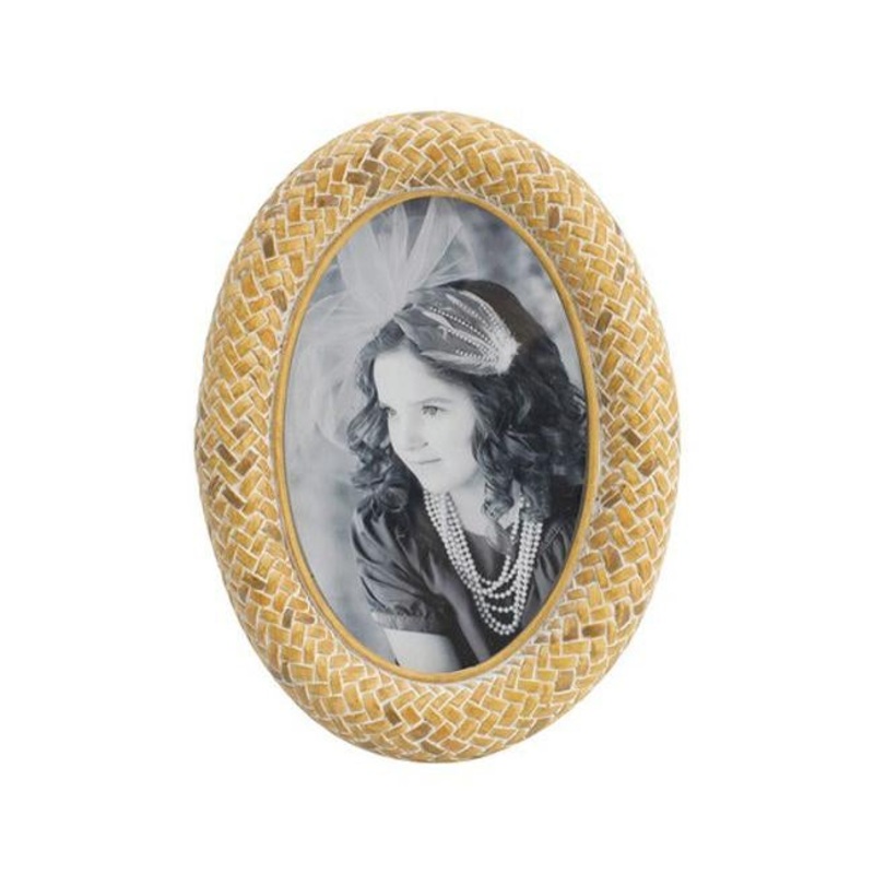 Rembrandt Stone Powder and Resin Oval Frame SE2274