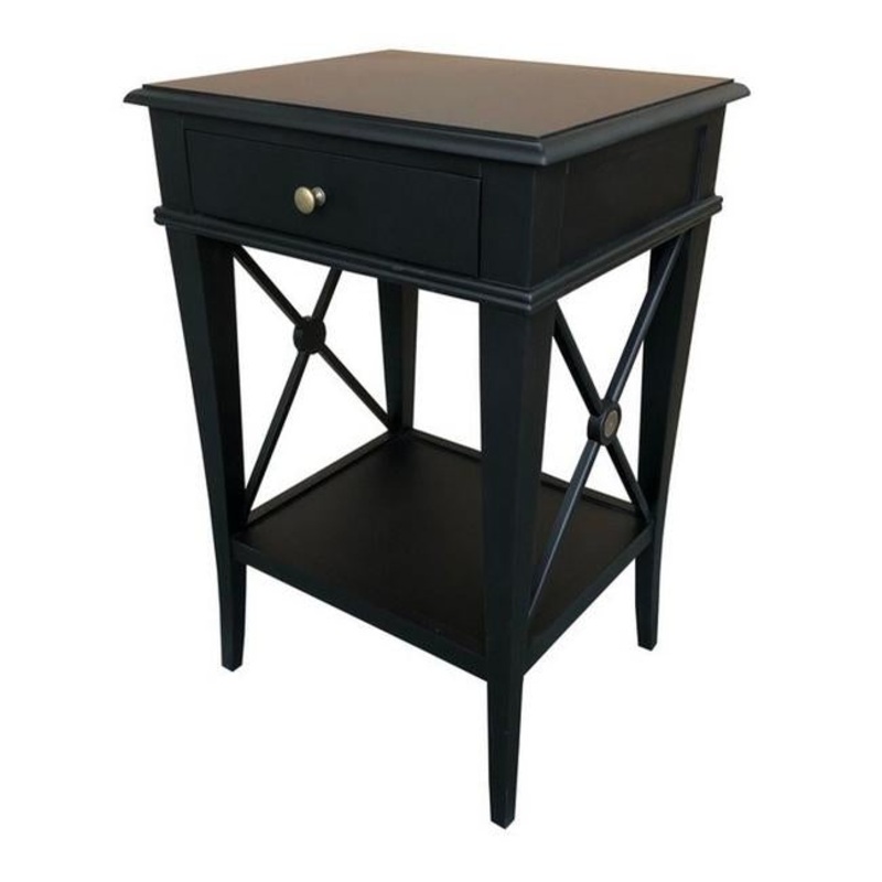 Rembrandt Villa Bedside Table Black PY2008