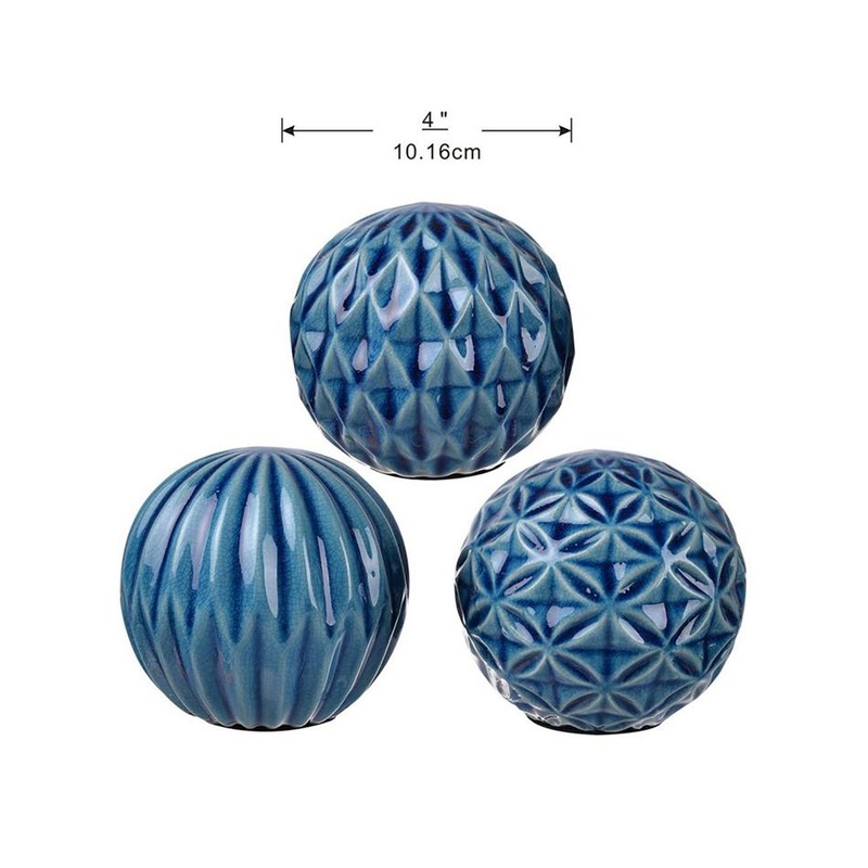 Rembrandt Blue Marbleised Balls S/3 SE2409