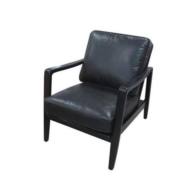 Rembrandt Finn Chair In Belon Black  AF2265