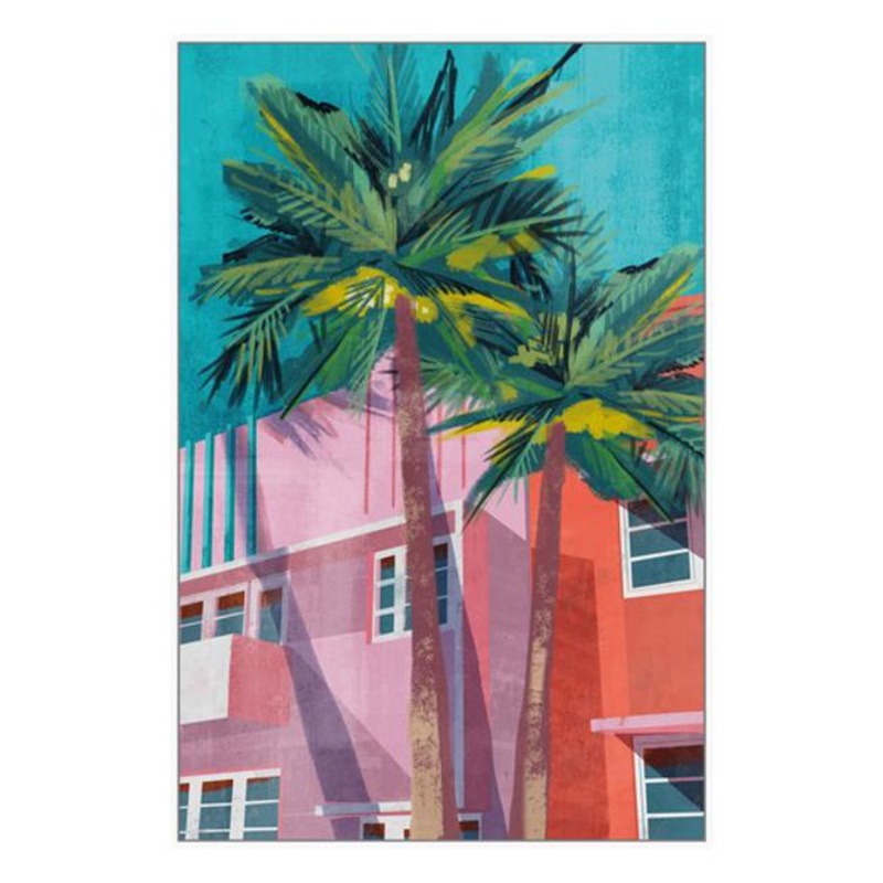 Rembrandt Framed Canvas Art Miami Living HK9032