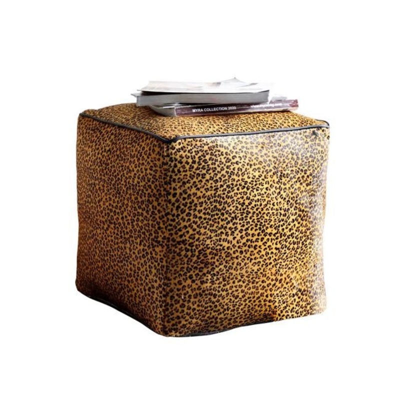 Rembrandt Leopard Pouf KC1217