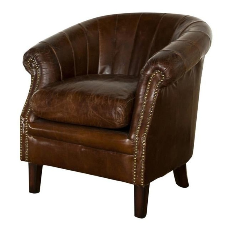 Rembrandt Roosevelt Leather Tub Chair AF2042