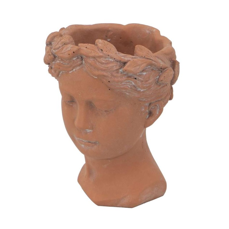 Rembrandt Terracotta Visage Head Planter SE2395