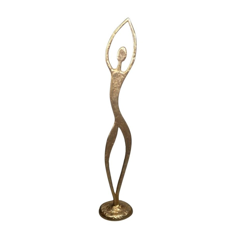 Rembrandt Alu Xl Figurine Deco Arms Upwards - Gold AM9045