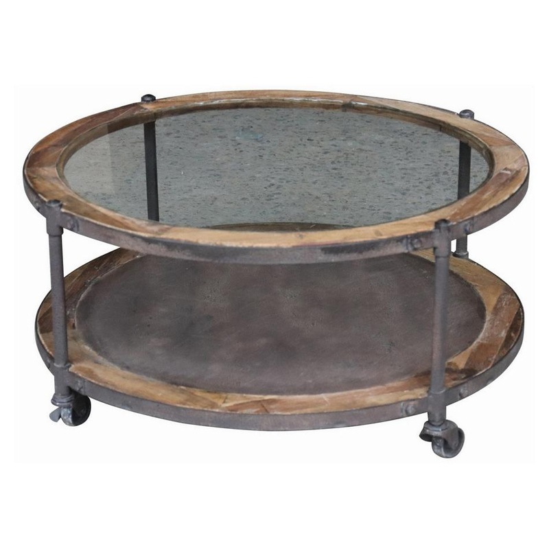 Rembrandt Coffee Table - Glass Top/Metal Shelf CF8112