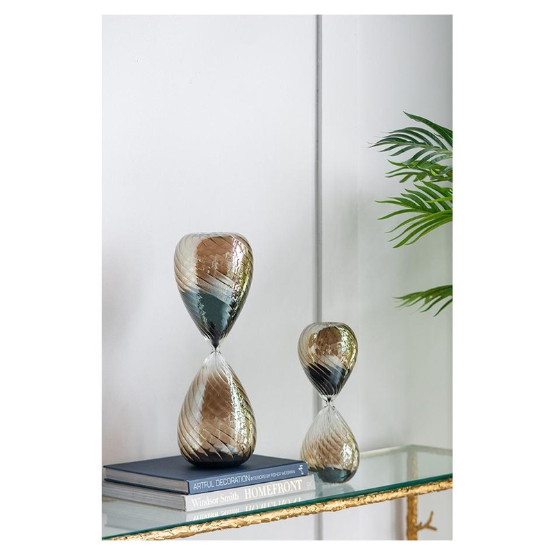 Rembrandt Hourglass With. Grey Luster Finish, 60 Minutes,Black Sand SE2620