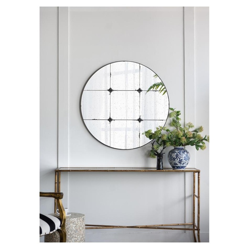 Rembrandt Round Antique Wall Mirror SE2518