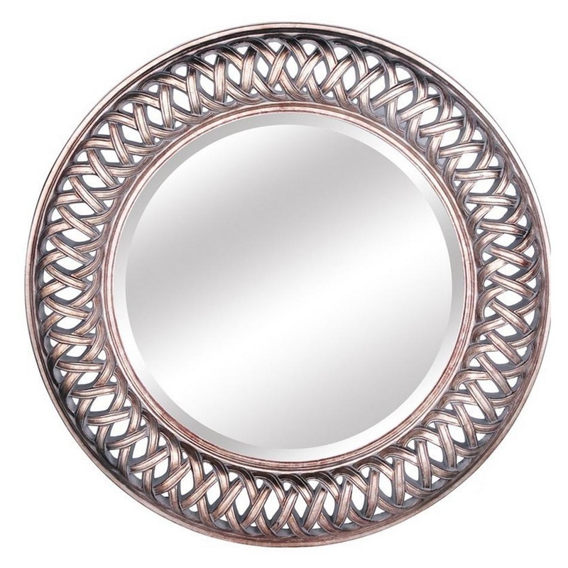 Rembrandt Round Ornate Mirror Antique Gold AH3029