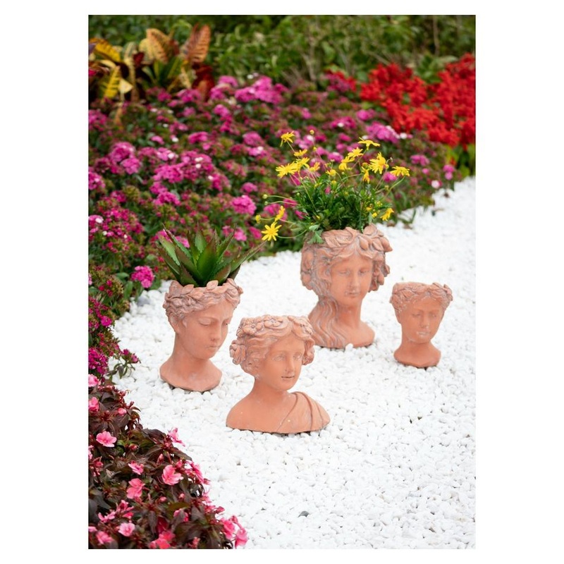 Rembrandt Terracotta Visage Head Planter SE2396