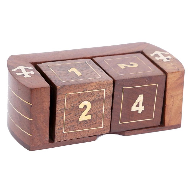 Rembrandt Wooden Date Set Walnut Finish TK1167