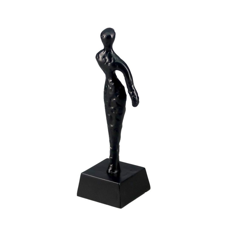 Rembrandt Alu Single Arms Small Deco Sculpture - Black AM9009