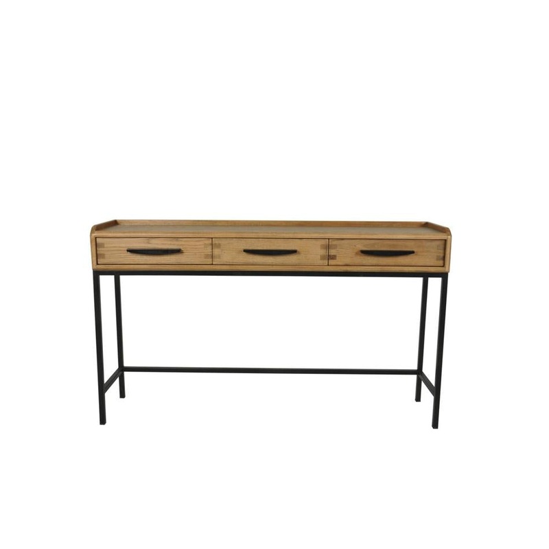 Rembrandt Hall Table  - Oak/Metal BR3035