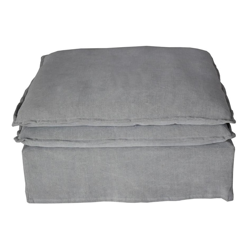 Rembrandt Malta Double Cushion Sectional Ottoman - Grey KB9039