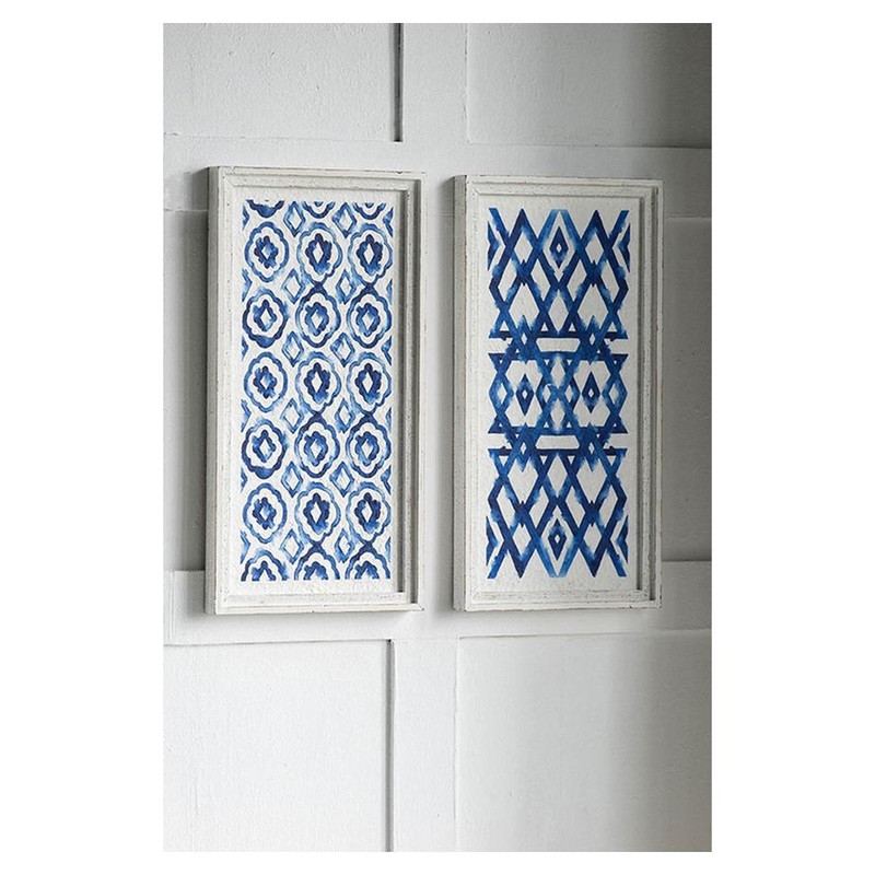 Rembrandt Wall Dcor - White And Indigo SE2088