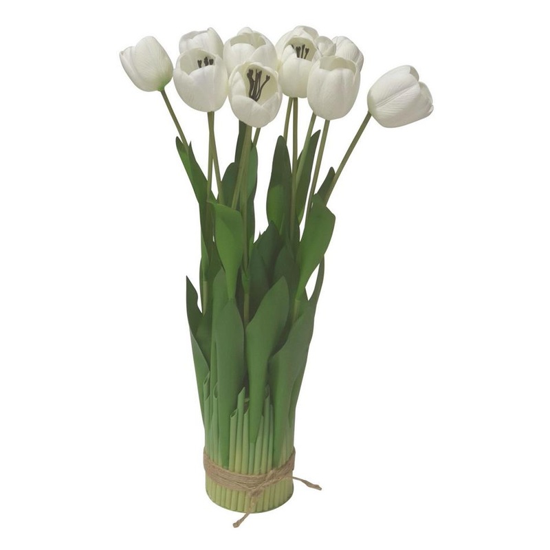 Rembrandt White Tulip Arrangement - 12 Head IV3001