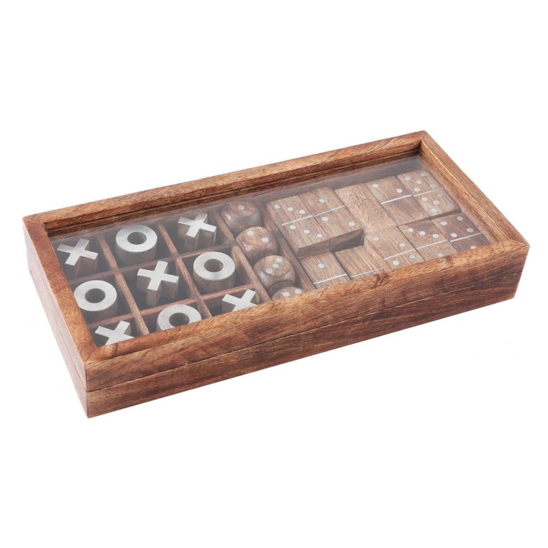Rembrandt Wooden Games Set - 3 Games TK1238