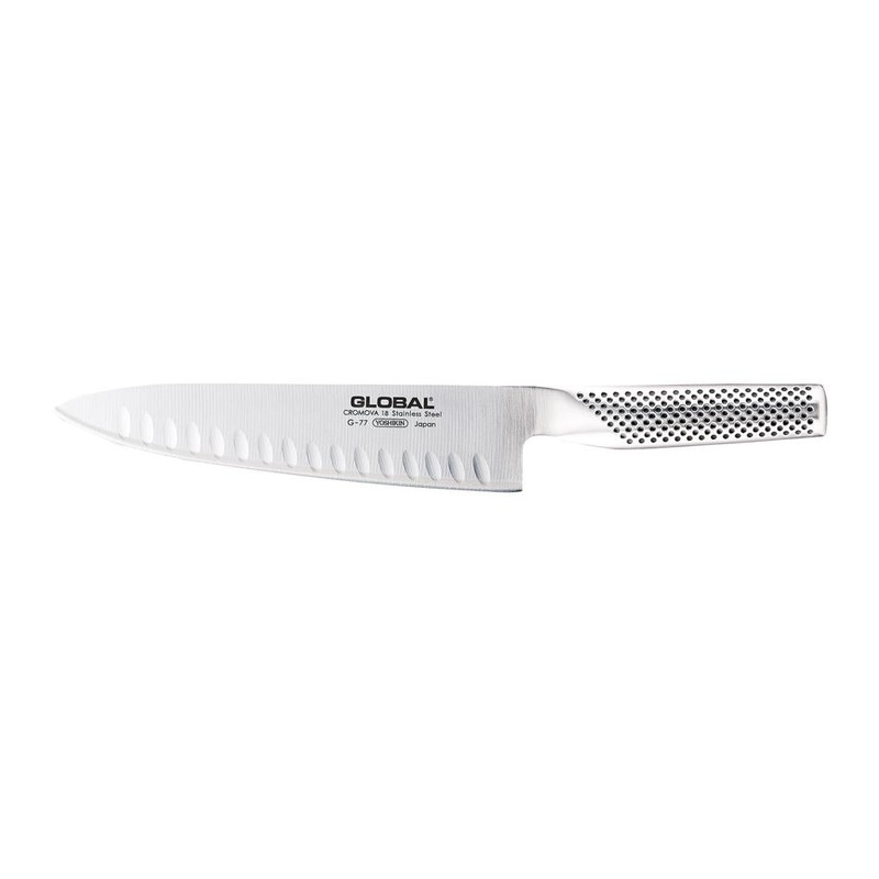 Global Classic 20Cm Cooks Knife - Fluted 79485