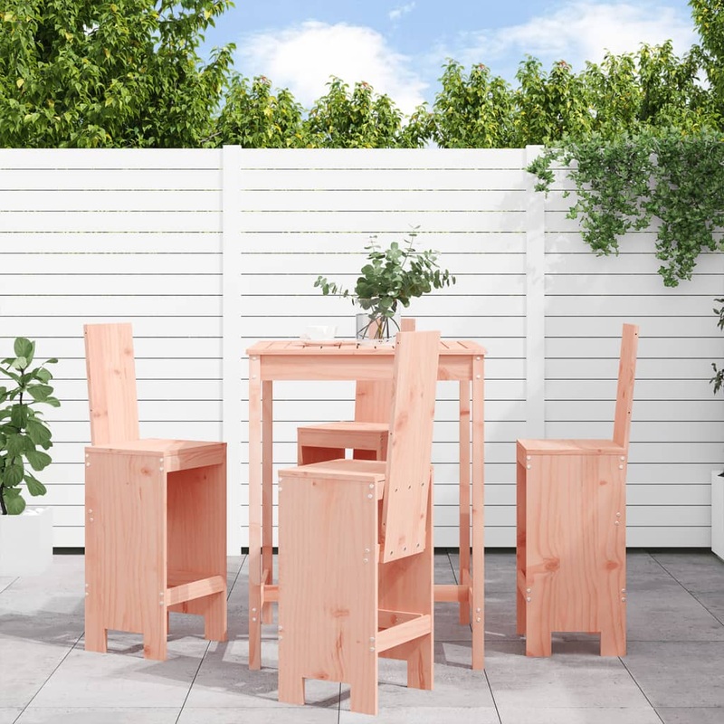 Ensemble de bar de jardin 5 pcs bois massif de Douglas