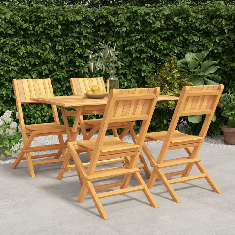 Ensemble  manger de jardin 5 pcs Bois de teck massif