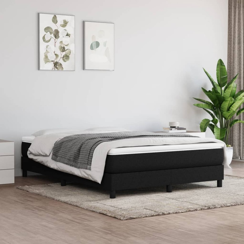 Matelas de lit  ressorts ensachs Noir 140x190x20 cm Tissu