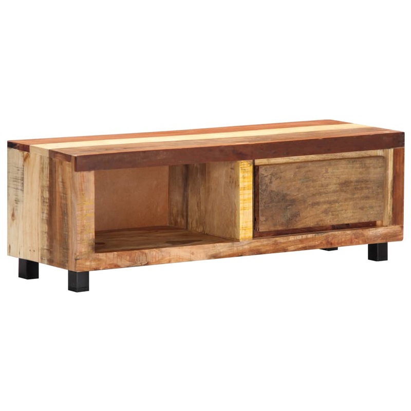 Meuble TV 100x30x33 cm Bois de rcupration massif