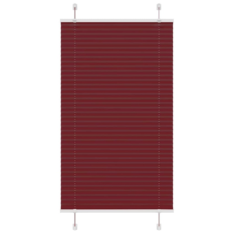 Store pliss rouge bordeaux 70x100 cm largeur du tissu 69,4 cm